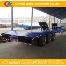 Multi Axles 20FT 20FT Low Flatbed Towing Semi Trailer Low Deck Trailer